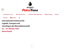 Tablet Screenshot of expopetrotrans.de